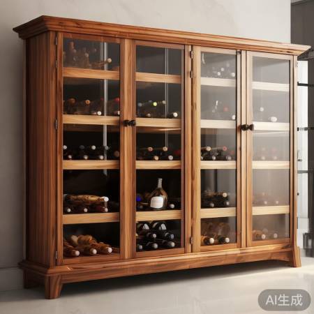 潮邦酒柜客服热线不间断科普ぁ网红酒柜靠墙效果图,打造时尚家居新风尚