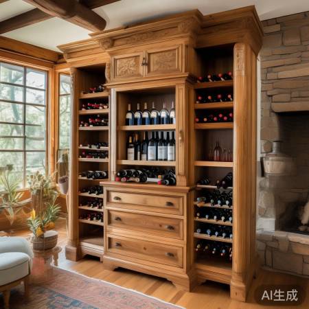 开利酒柜官方咨询阐明¥网红酒柜隔板设计效果图,轻松打造个性酒柜空间