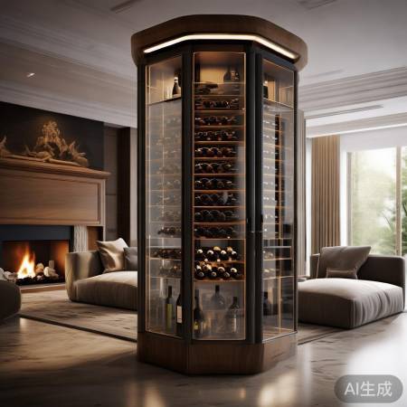 梵贝斯智能酒柜热线速联阐释㊣红酒柜摆放技巧：打造时尚客厅空间美学